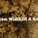 Beam Width Of A Boat