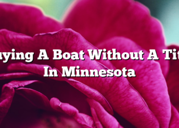 Buying A Boat Without A Title In Minnesota