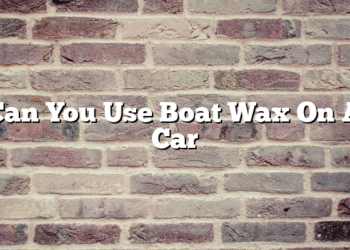 Can You Use Boat Wax On A Car