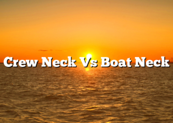 Crew Neck Vs Boat Neck