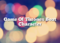 Game Of Thrones Boat Character