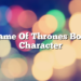 Game Of Thrones Boat Character