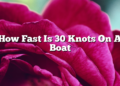 How Fast Is 30 Knots On A Boat