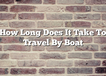 How Long Does It Take To Travel By Boat
