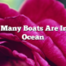 How Many Boats Are In The Ocean