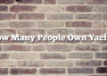 How Many People Own Yachts