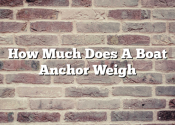 How Much Does A Boat Anchor Weigh