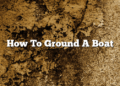 How To Ground A Boat