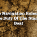 In The Navigation Rules What Is The Duty Of The Stand-on Boat