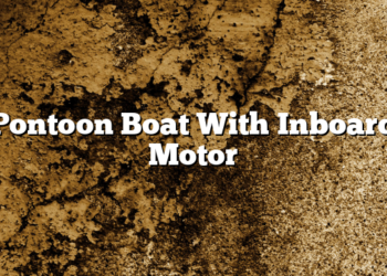 Pontoon Boat With Inboard Motor
