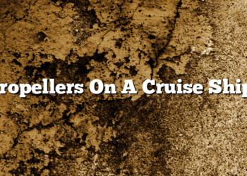 Propellers On A Cruise Ship.