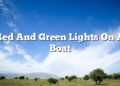Red And Green Lights On A Boat