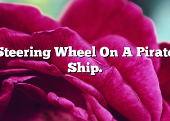 Steering Wheel On A Pirate Ship.