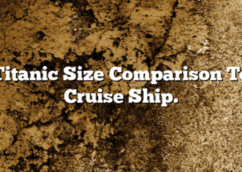 Titanic Size Comparison To Cruise Ship.