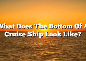 What Does The Bottom Of A Cruise Ship Look Like?
