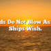 Winds Do Not Blow As The Ships Wish.
